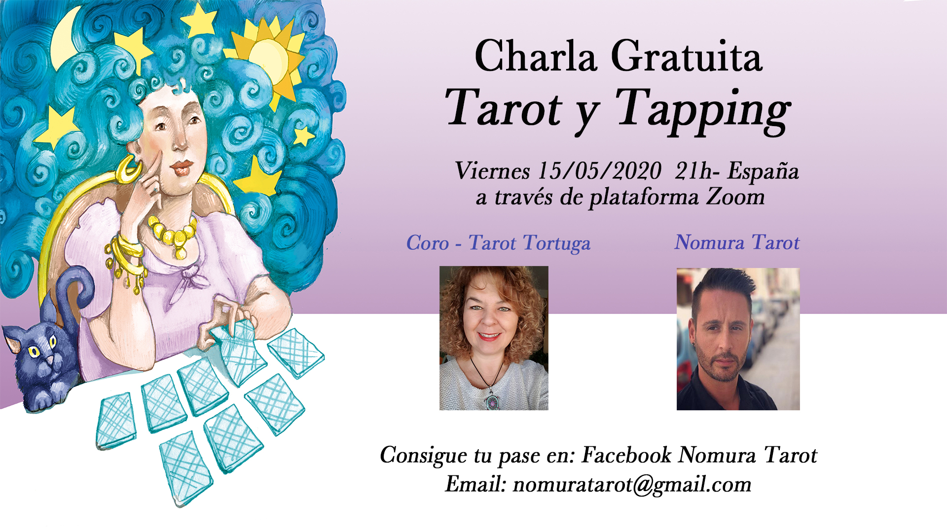 Charla tarot y tapping en nutricula.es
