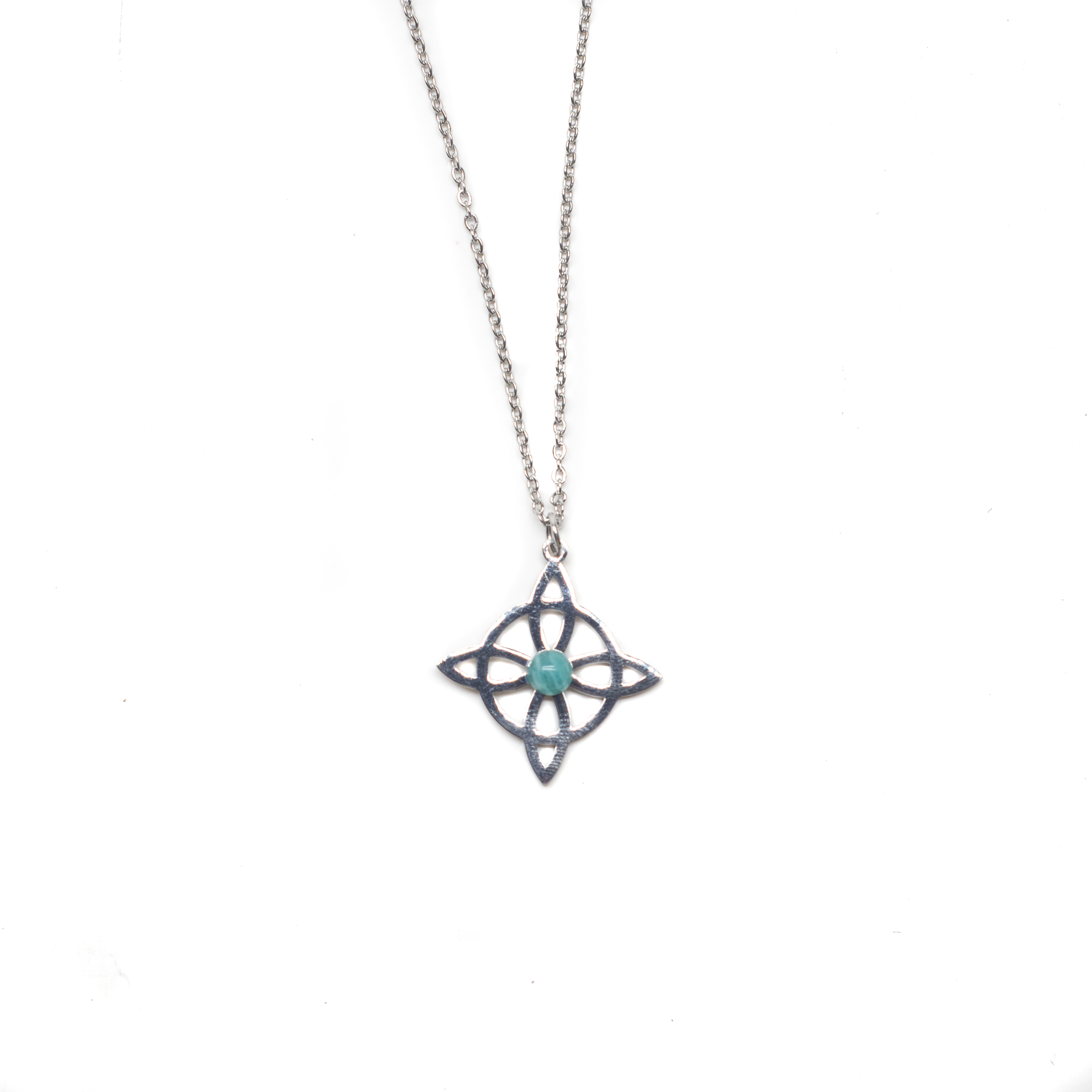 Colgante nudo de bruja amazonita