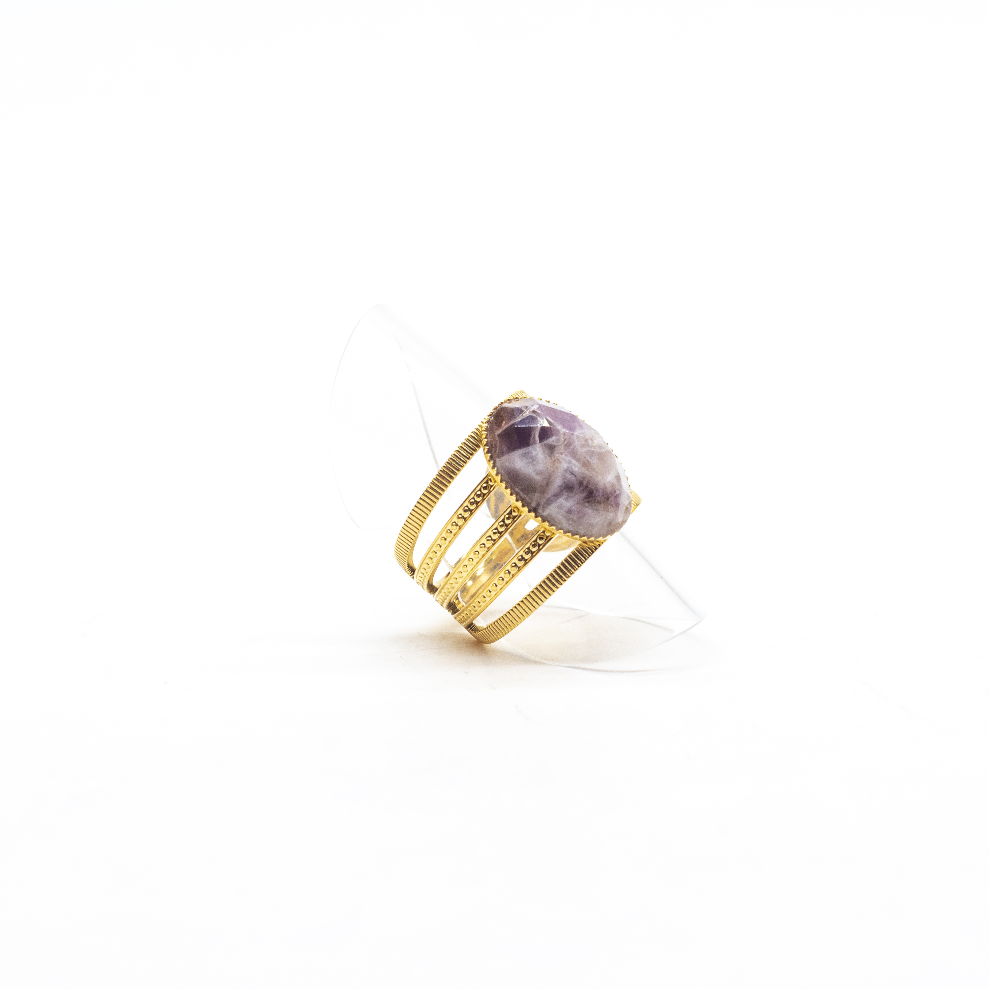 Anillo ajustable amatista