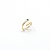 Anillo serpiente malaquita