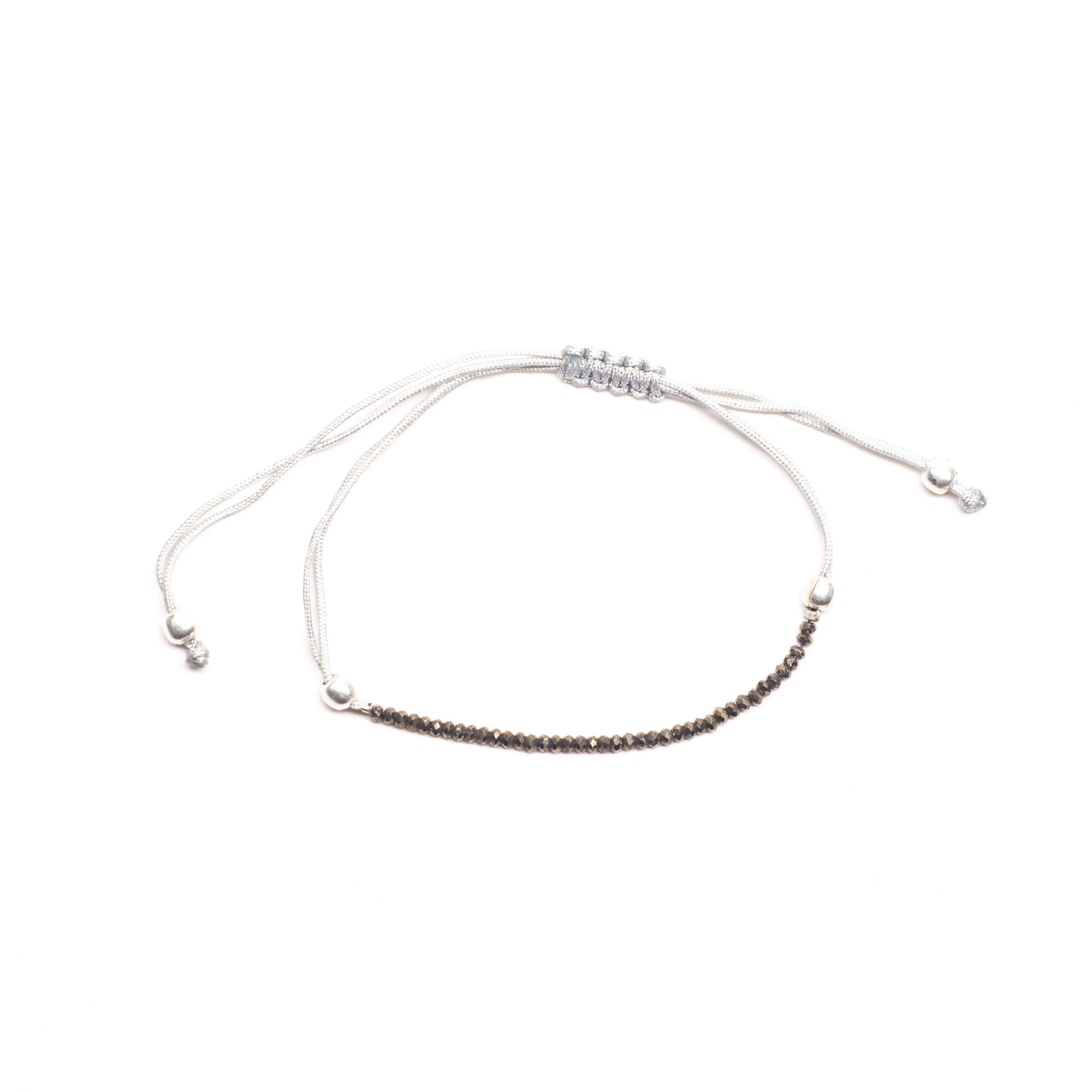 Pulsera macrame pirita