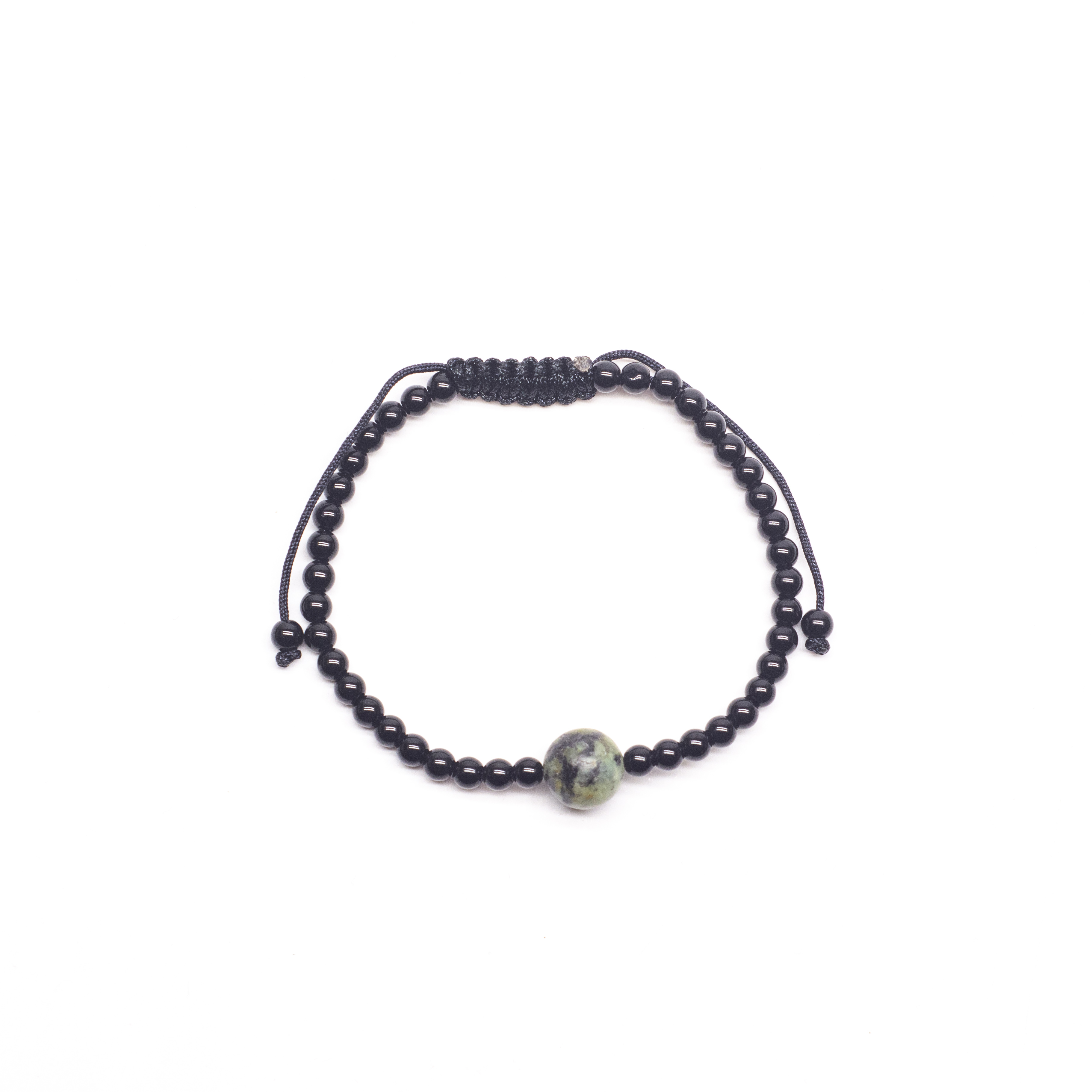 Pulsera turquesa africana y obsidiana