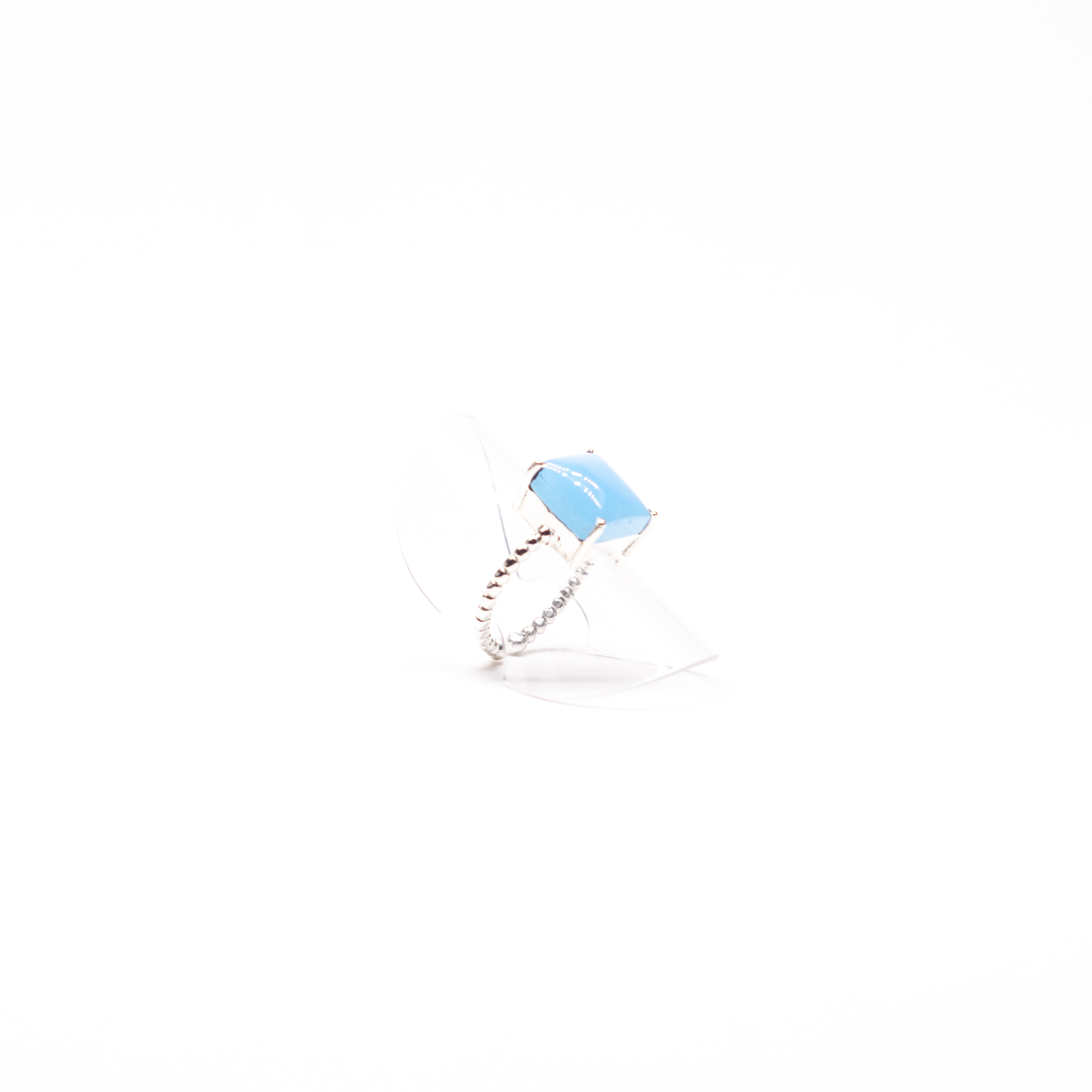 Anillo ajustable ónix azul