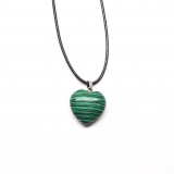 Colgante corazón malaquita 