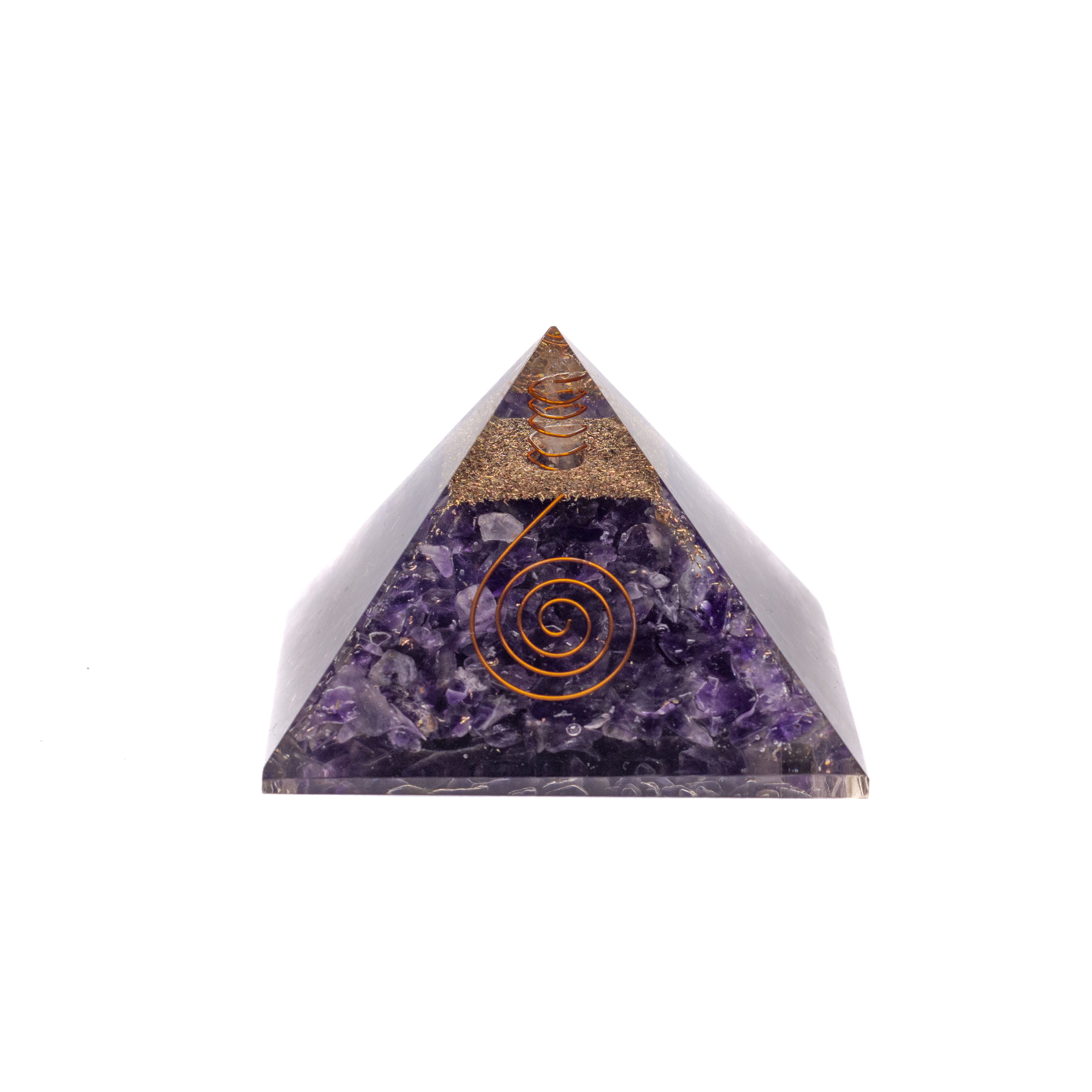 Orgonita pirámide amatista