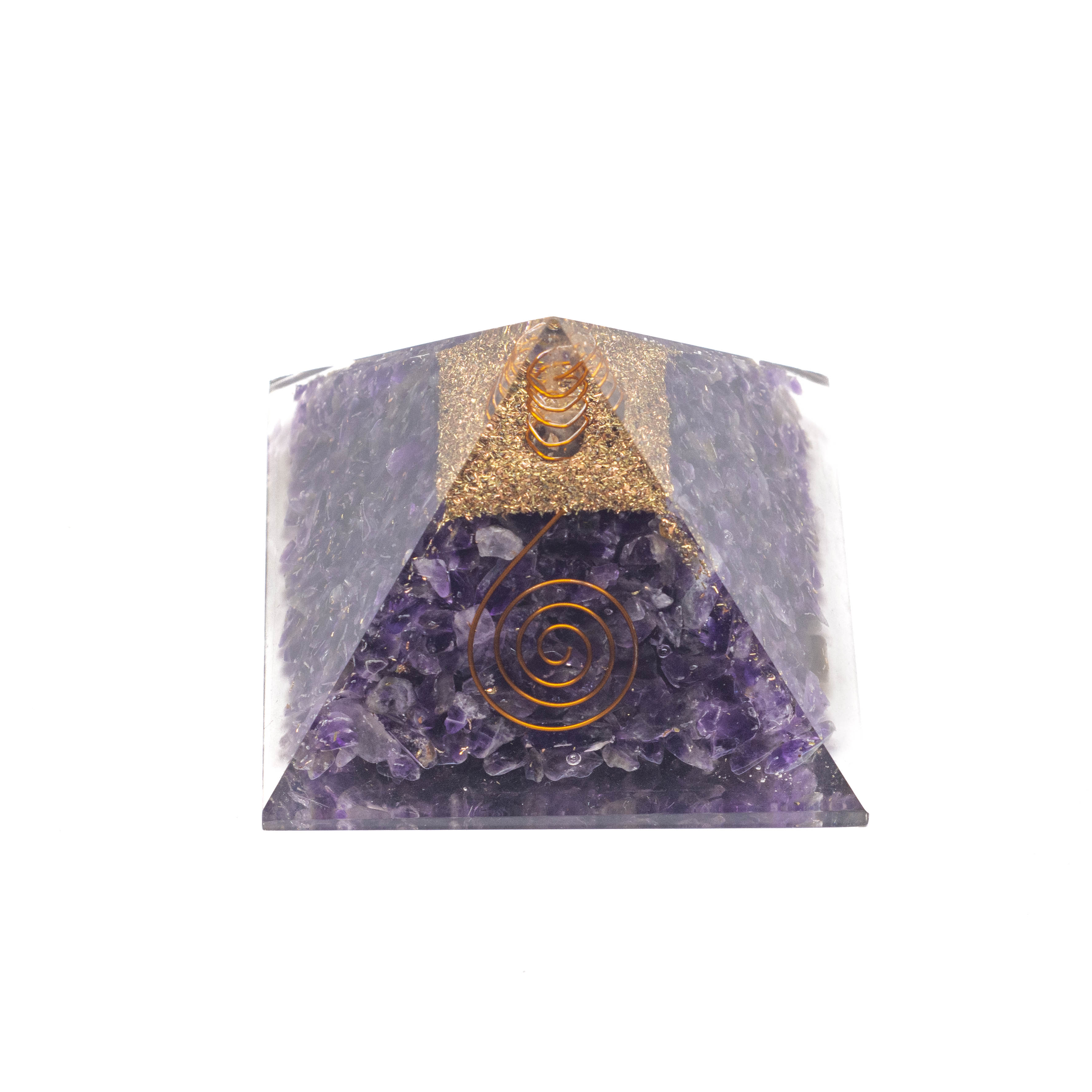 Orgonita pirámide amatista