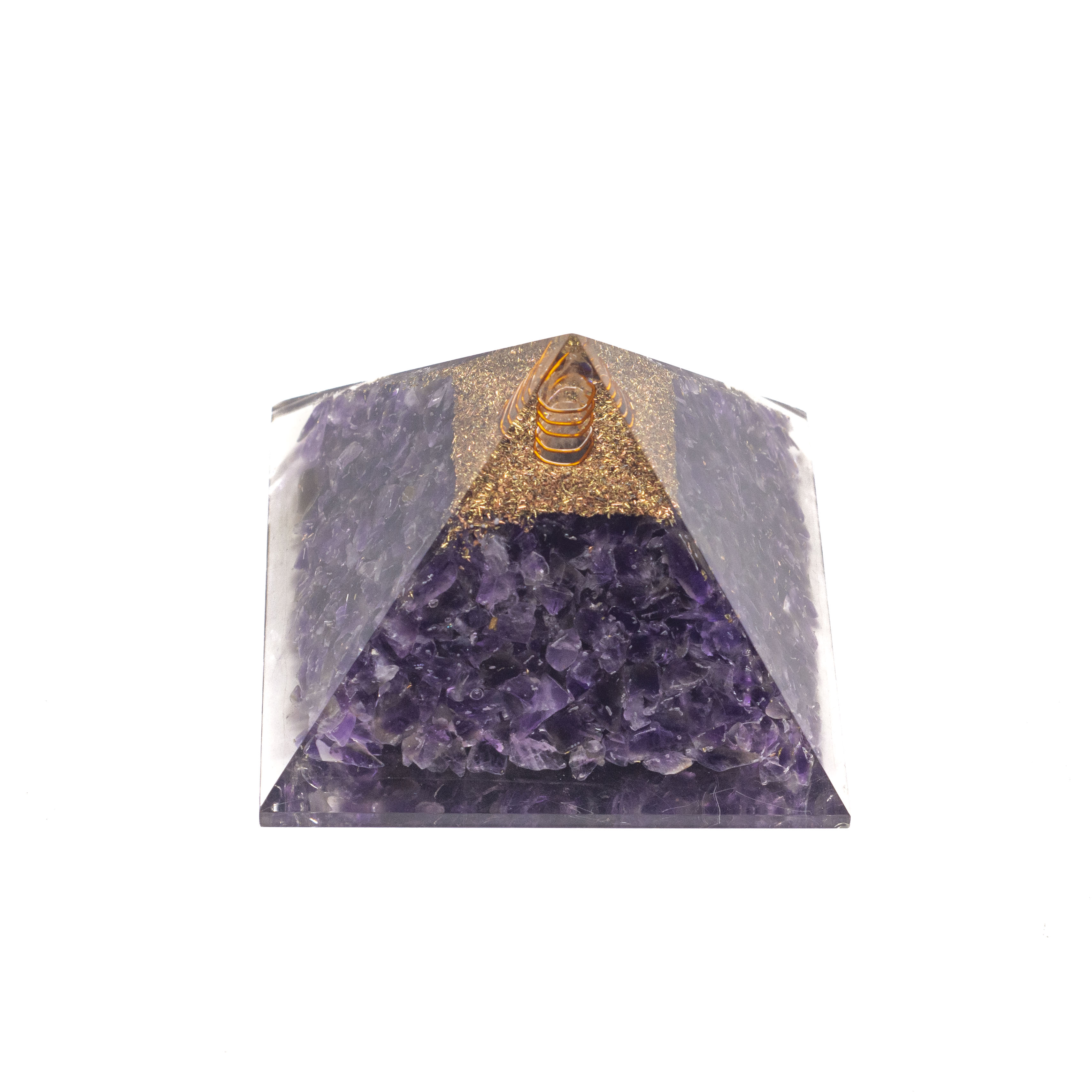 Orgonita pirámide amatista