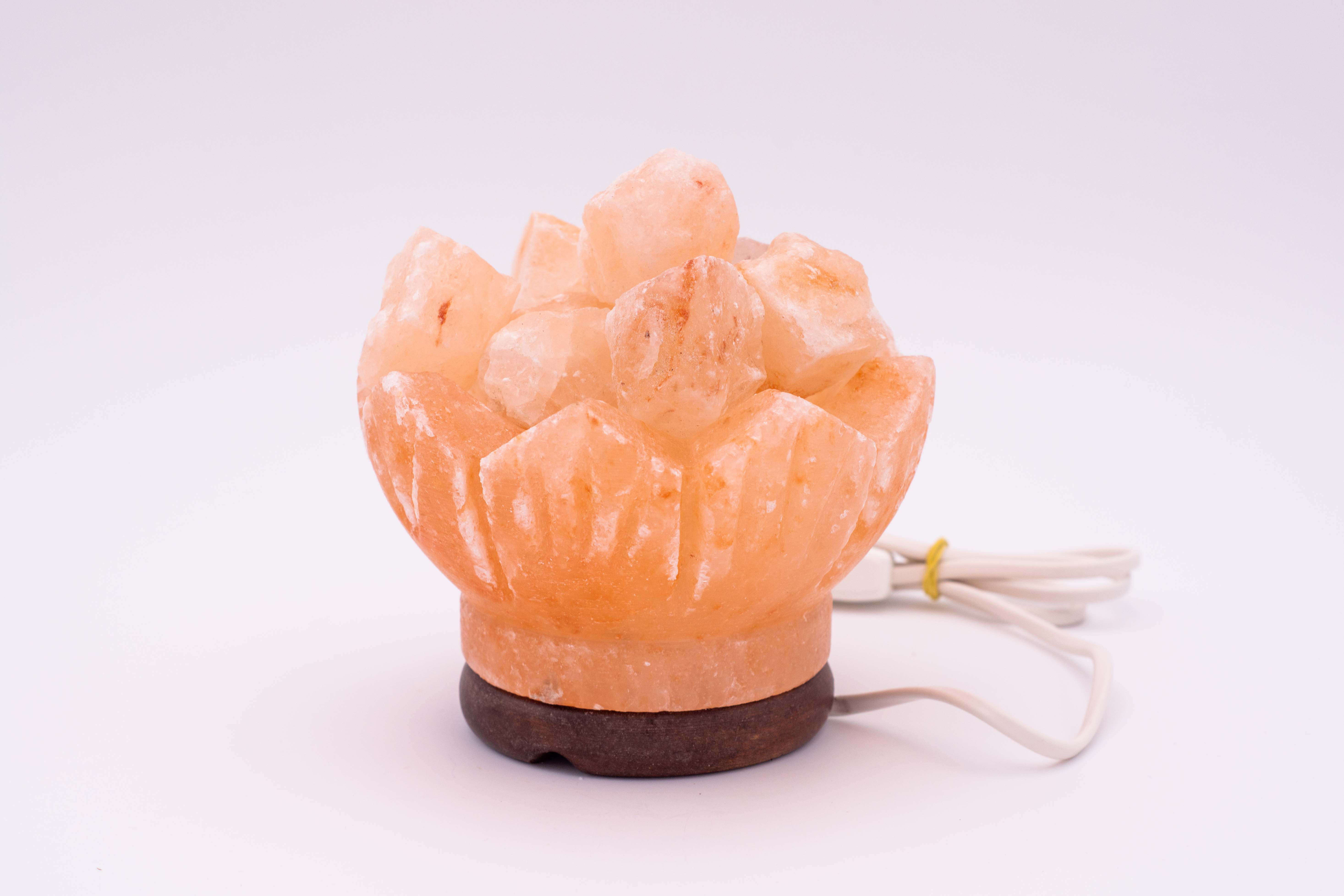 Lámpara de sal cuenco zig zag