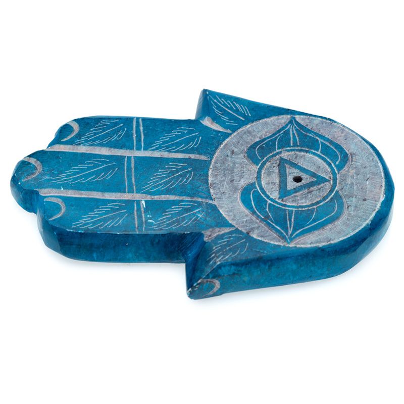 Incensario azul mano de Fátima