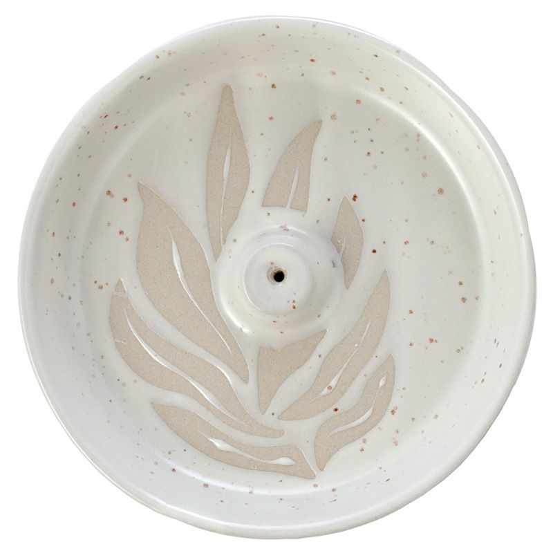 Incensario plato relieve