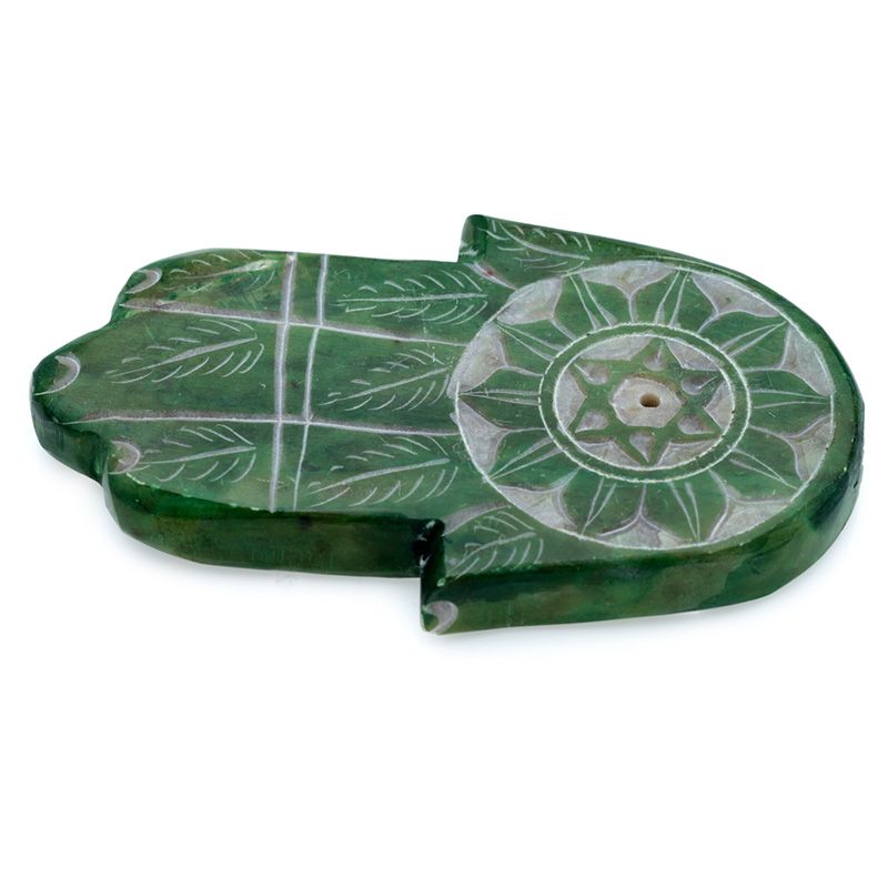 Incensario verde mano de Fátima