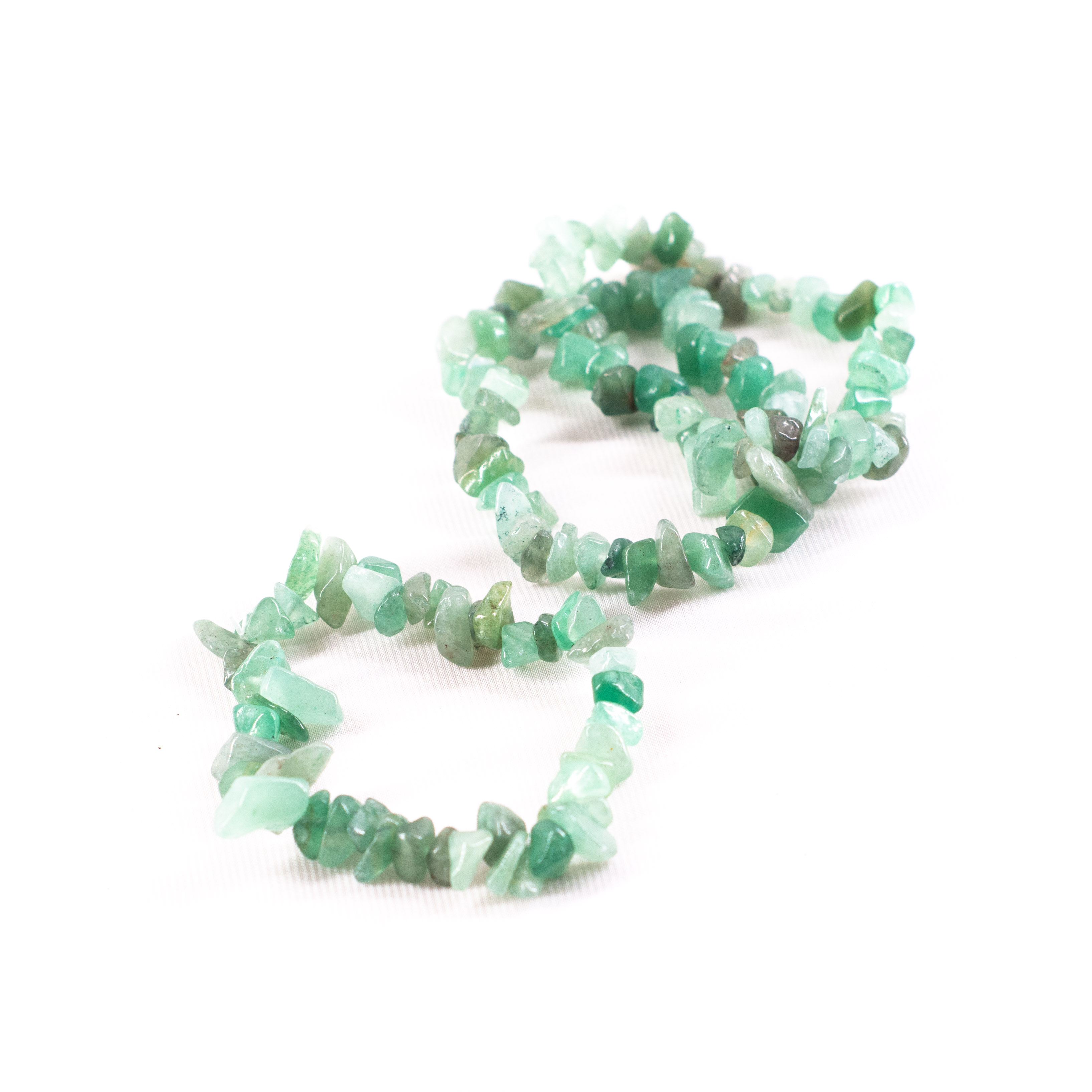 Pulsera chip aventurina verde