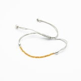 Pulsera citrino macrame