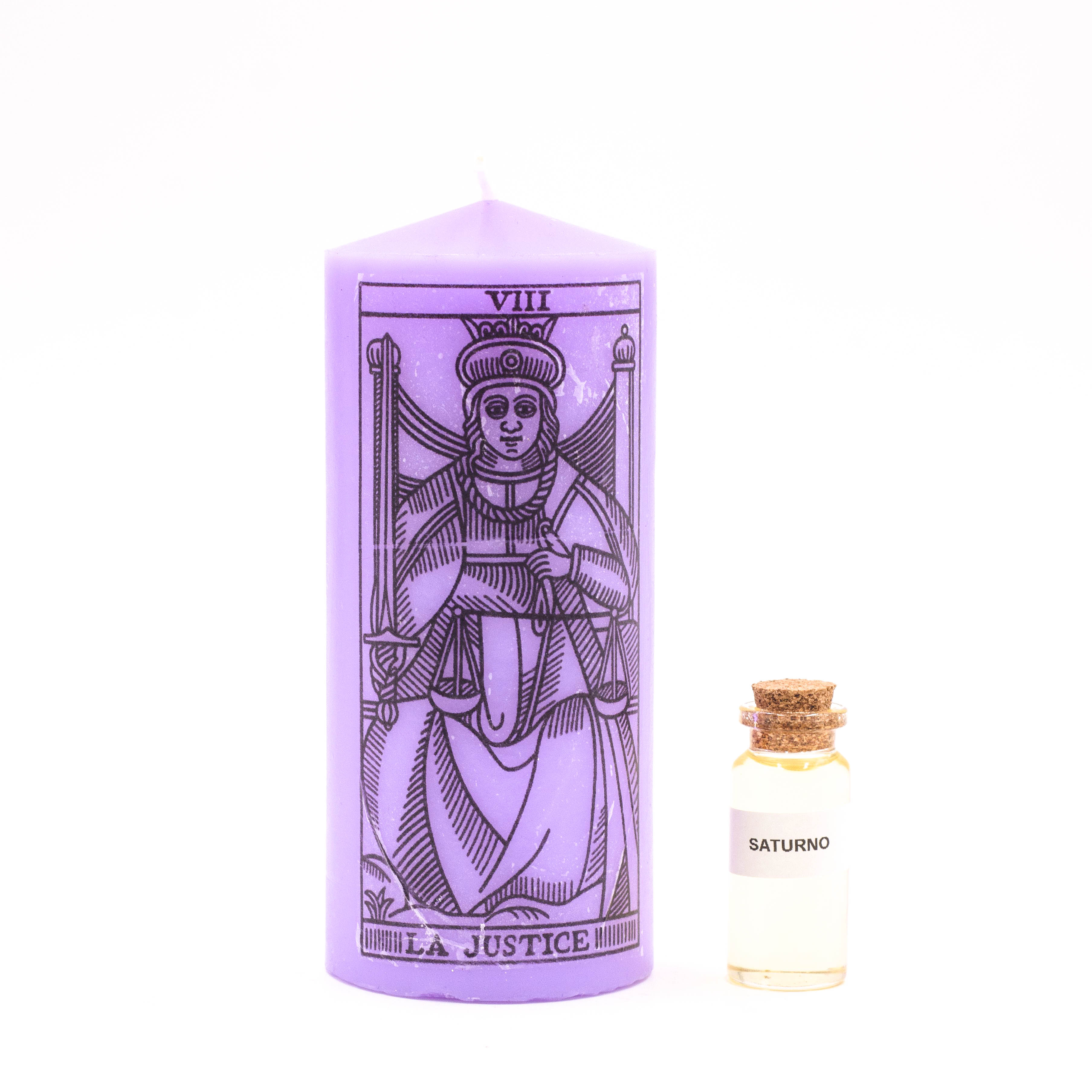 RItual Arcanos Mayores del Tarot - La Justicia VIII Anverso