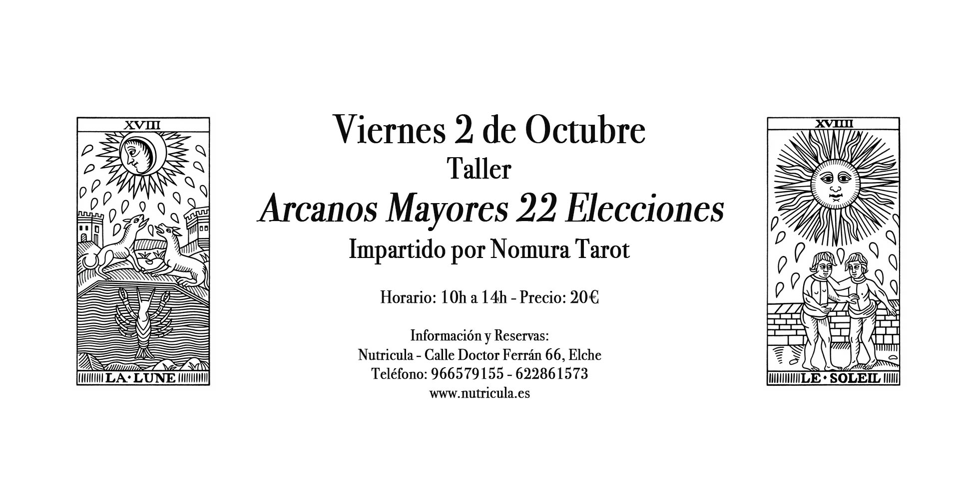 Taller Arcanos mayores 22 elecciones 