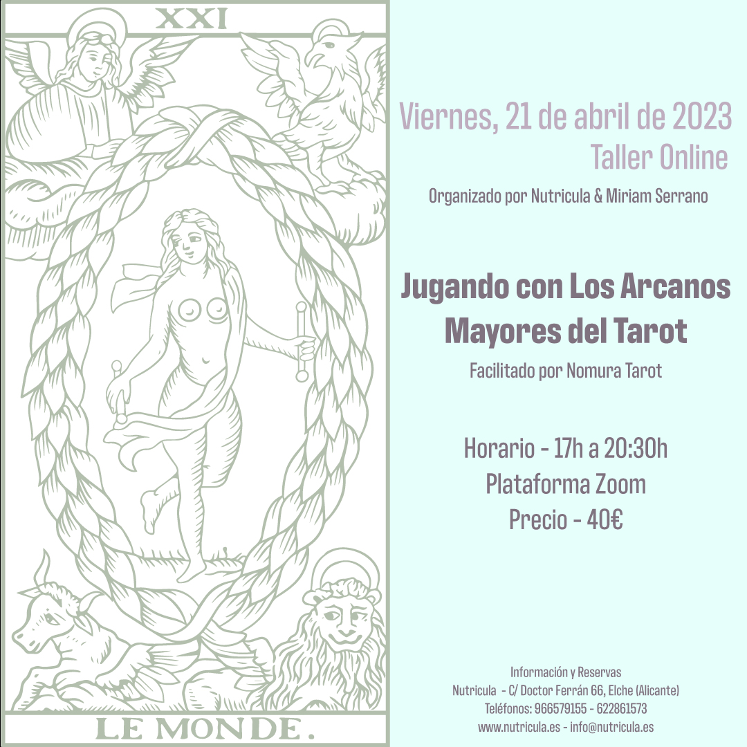 Taller Online Jugando con los Arcanos Mayores del Tarot
