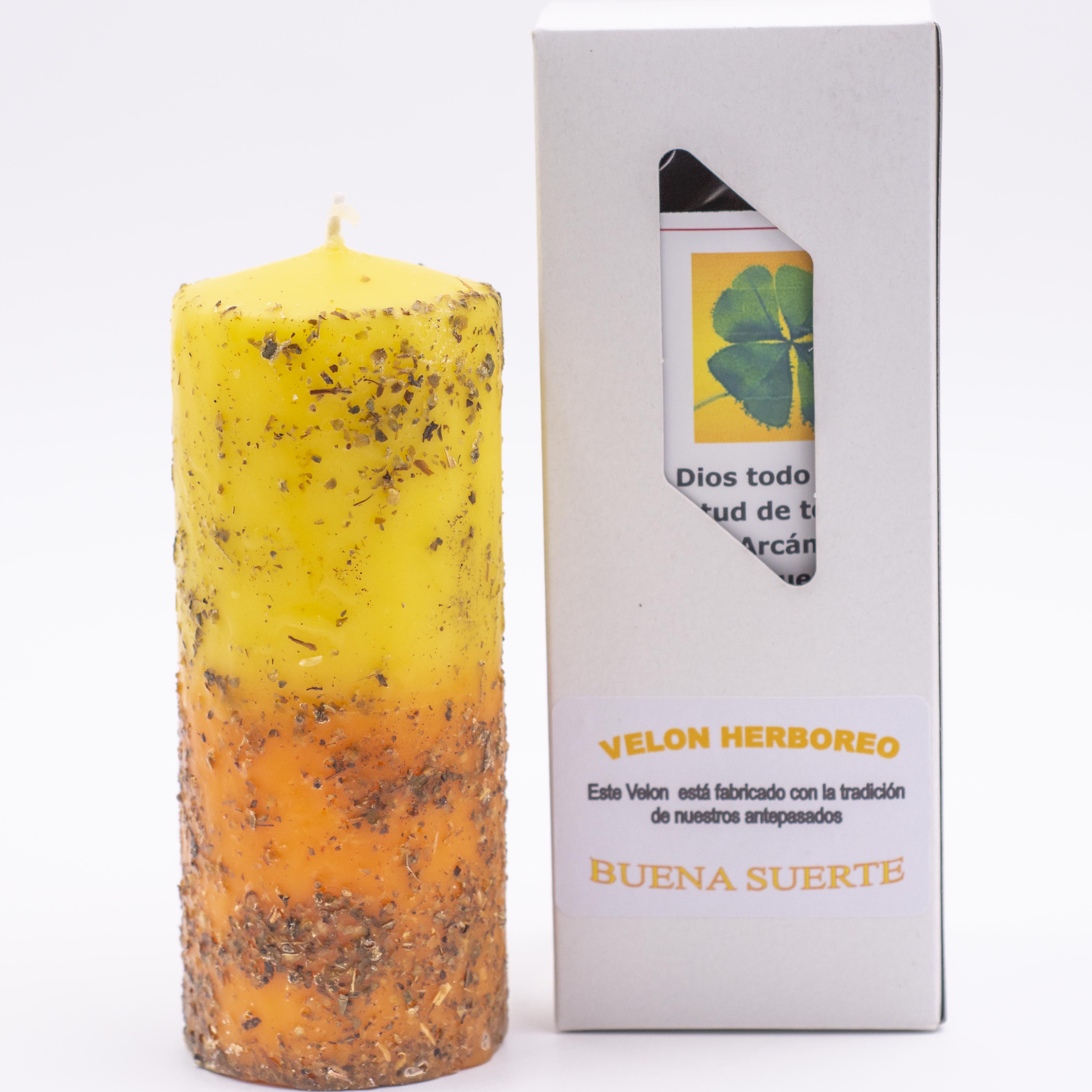 Velón herbóreo Buena Suerte