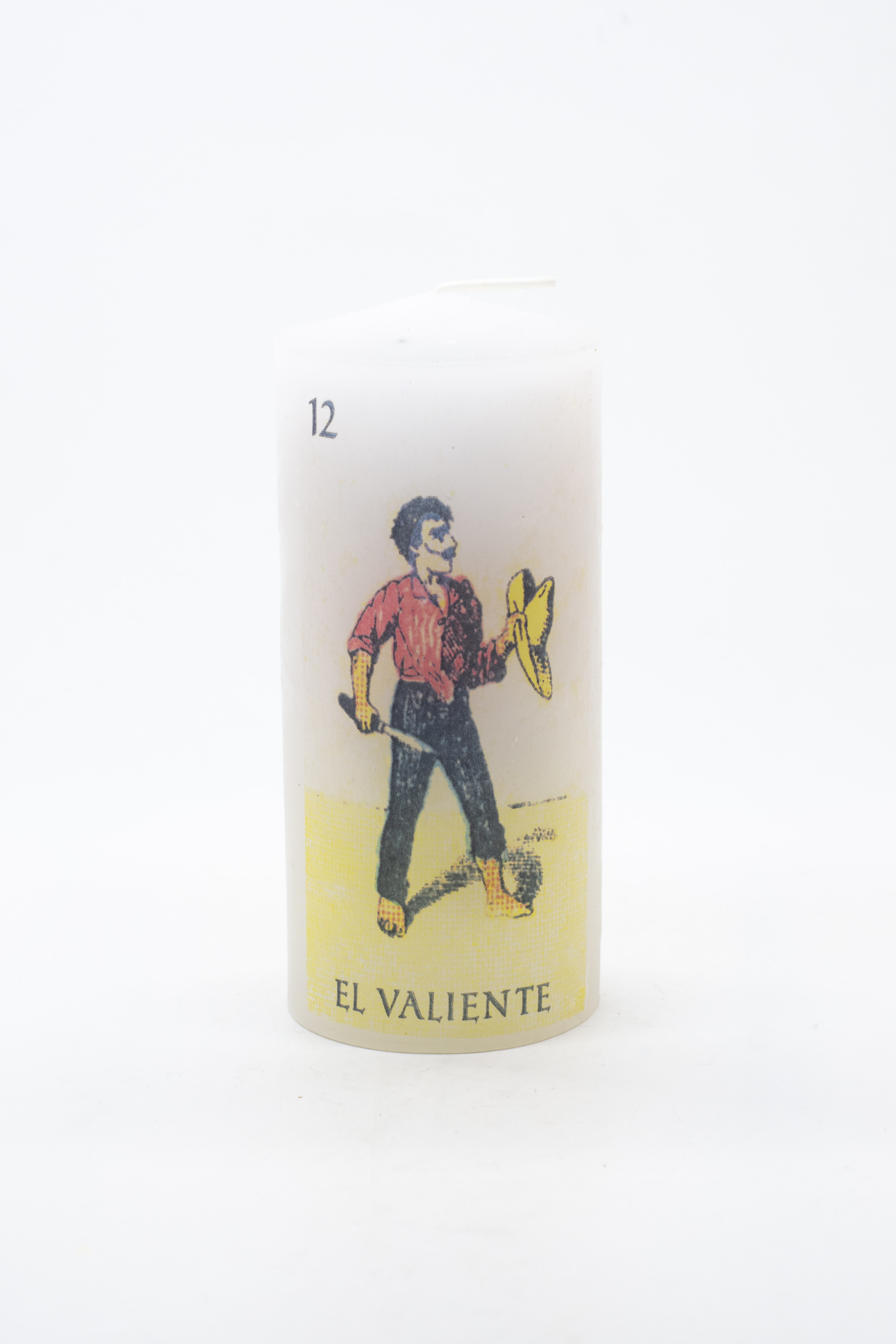 Velón loteria mexicana - 12 El valiente