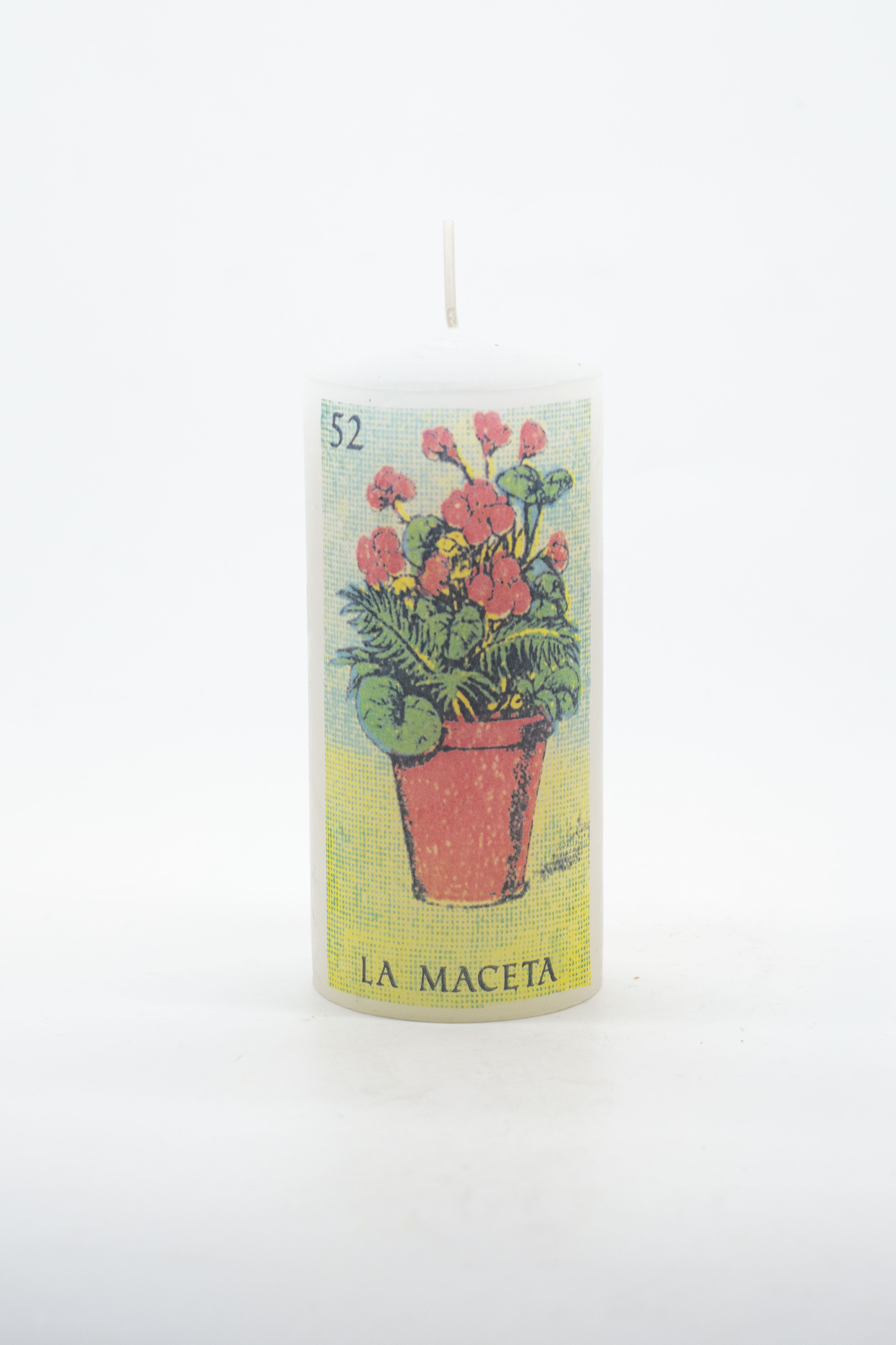 Velón Lotería Mexicana - 52 La Maceta