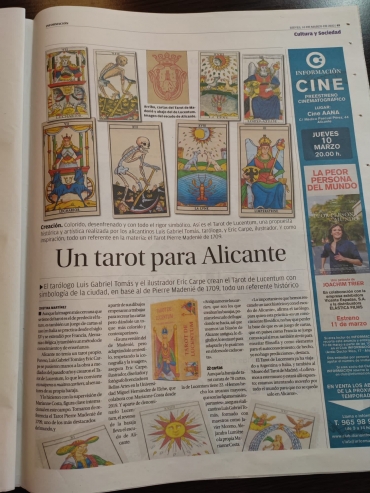 Entrevista a Nomura Tarot en el Períodico Información de Alicante